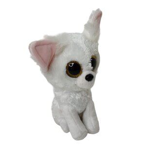 TySilk Phoenix The White Fox Beanie Boo Stuffed Animal Plush FLAW - NO HANG TAG